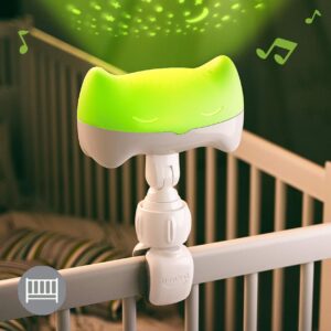 BENBAT Hooty Baby Soother and Projector - Sound and Sleep Projector with Glowing Night Light and Starlight Projection Image for Nursery or Car - for Use at Home or On-The-Go