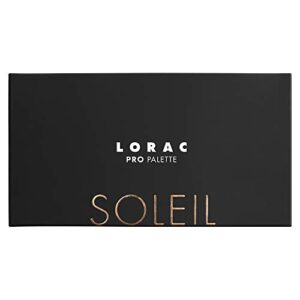 LORAC PRO Matte & Shimmer Eyeshadow Palette, Soleil | Glitter | Mirror Compact | Cruelty Free, Gluten Free, Vegan