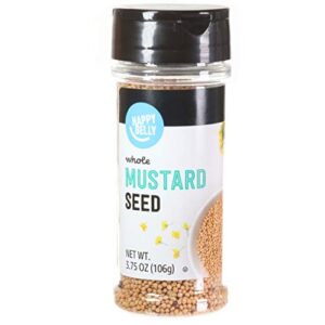 amazon brand - happy belly mustard seed, 3.75 ounce (pack of 1)