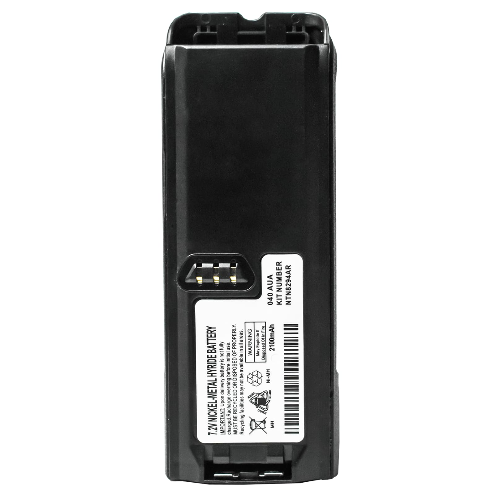 Teseko NTN8923/AR NTN8294/A/AR/B/BR Two-Way Radio Battery 2100mAh Ni-MH 7.2V Battery Compatible for Motorola XTS3000 XTS3500 XTS4250 XTS5000 XTS4250 MTP-200 MTP-300 with Belt Clip