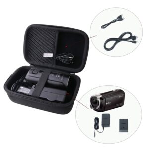 waiyu Hard Carrying Case for Sony HDRCX405/HDRCX455 Handycam Camcorder