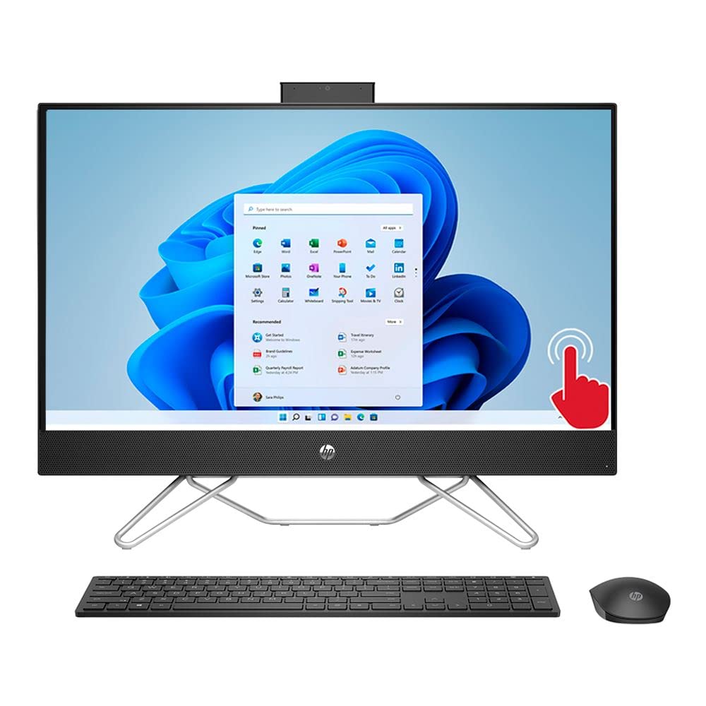 HP Pavilion 27 Touch Desktop 1TB SSD Win 10 Pro (Intel 10th gen Quad Core CPU and Turbo Boost to 4.90GHz, 16 GB RAM, 1 TB SSD, 27-inch FullHD Touchscreen, Win 10 Pro) PC Computer All-in-One