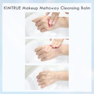 Kimtrue Meltaway Cleansing Balm: 2-in-1 Instant Makeup Remover & Skin Enhancer | Rich in Bilberry & Moringa | Eco-Friendly, for All Skin Types | 100g/3.53 Oz