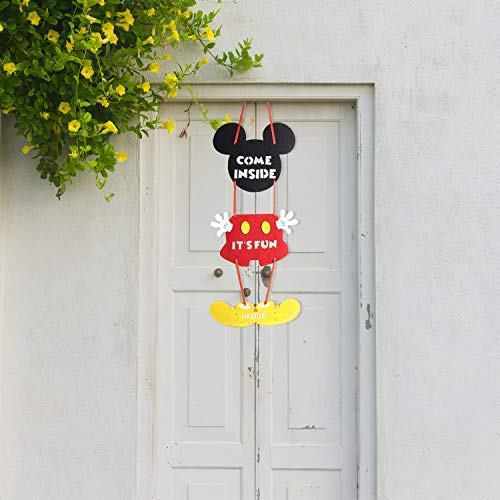 Mouse 1st Birthday Party Supplies Decorations 57Pcs - Happy Birthday Banner ONE Banner Balloons "1" Foil Balloon Hat Door Sign Cupcake Topper Video Game Birthday Decorations for Boys Girls Kids Babies