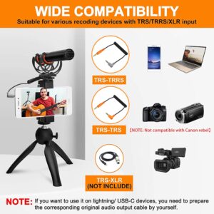 comica VM20 Shotgun Microphone, Super-Cardioid Camera Microphone with Rycote Shockmount, Windscreen, Wind Muff, OLED Power Display, Video Microphone for Smartphones, DSLR Cameras, Tablets, Laptops