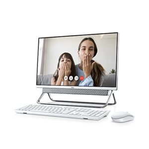 Dell Inspiron 5400 24-inch All in One Desktop - FHD (1920 x 1080) Display, Pop-Up Webcam, Intel Core i3-1115G4, 8GB DDR4 RAM, 256GB SSD, Intel UHD Graphics, USB-C, Bluetooth, Windows 11 Home - Silver