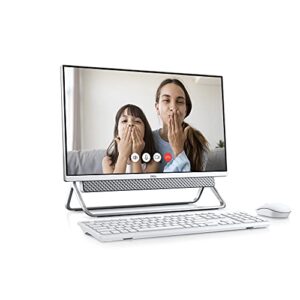 Dell Inspiron 5400 24-inch All in One Desktop - FHD (1920 x 1080) Display, Pop-Up Webcam, Intel Core i3-1115G4, 8GB DDR4 RAM, 256GB SSD, Intel UHD Graphics, USB-C, Bluetooth, Windows 11 Home - Silver