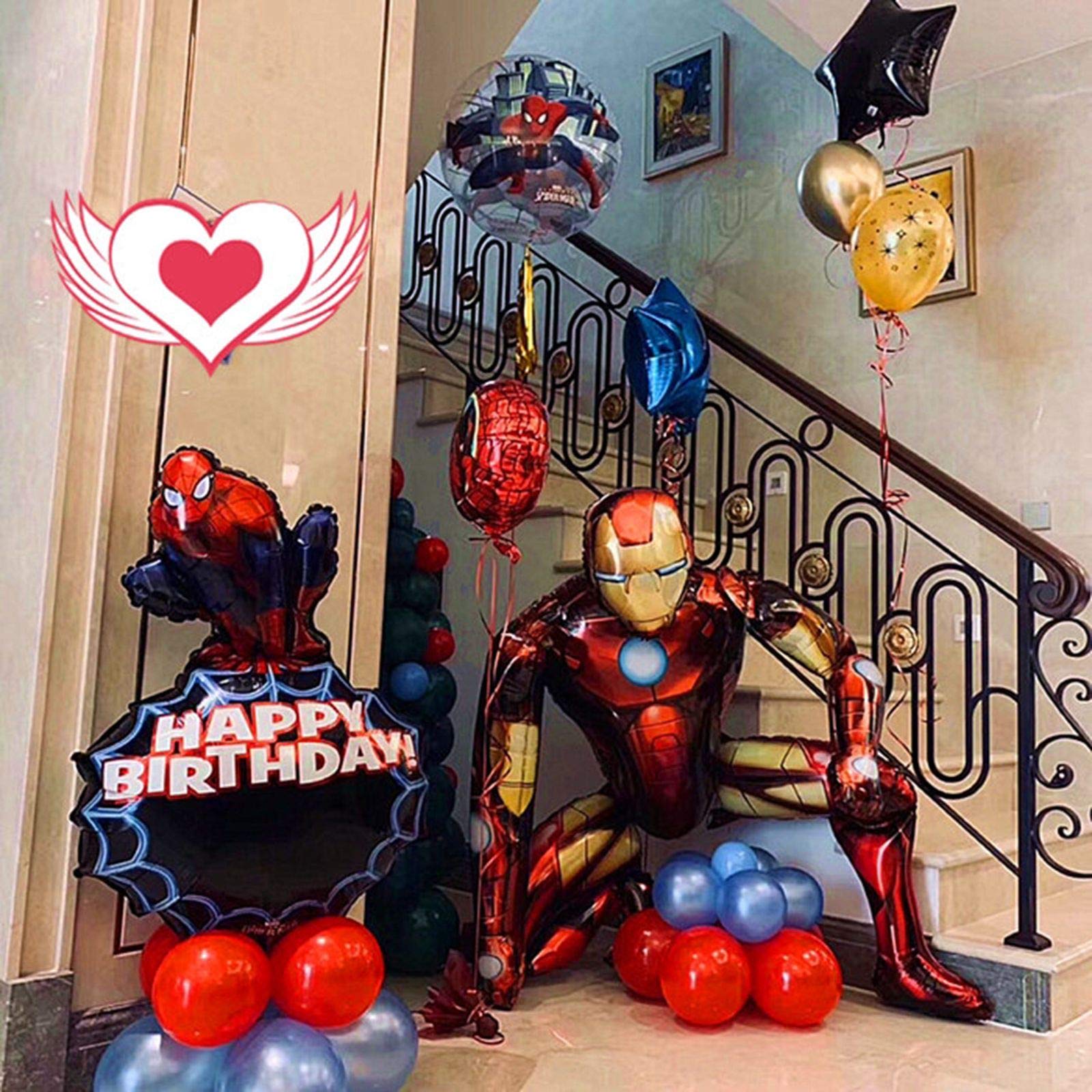 Iron Man Airwalker Balloon for Kids Birthday Baby Shower Decorations