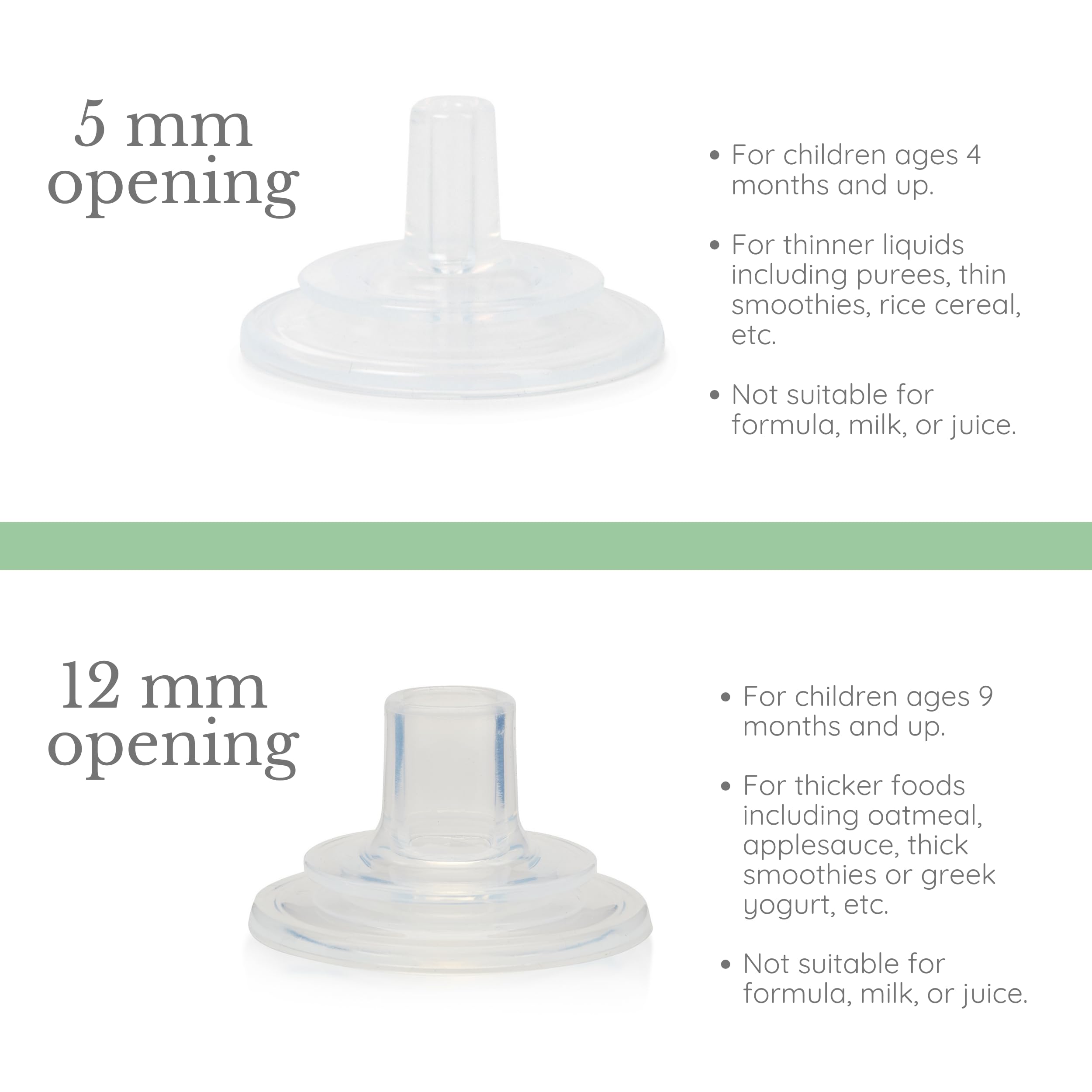 Subo Baby Food Bottle Starter Set | No Mess Baby Toddler Self Feeder | Squeeze Free Design for Purees, Smoothies, Yogurt, Oatmeal, or Thickened Liquids | Reusable Silicone Washable Cup (Mint)