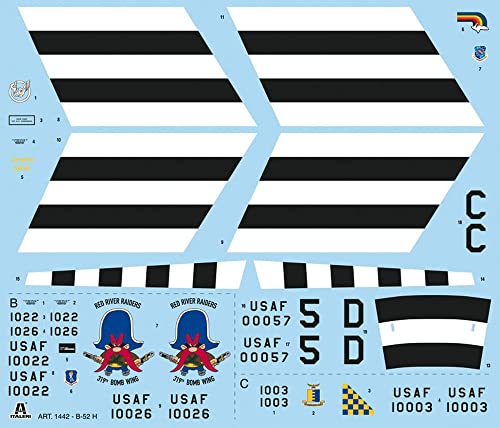 Italeri ITA1442 1:72 B-52H Stratofortress [Model Building Kit], Multi-Color