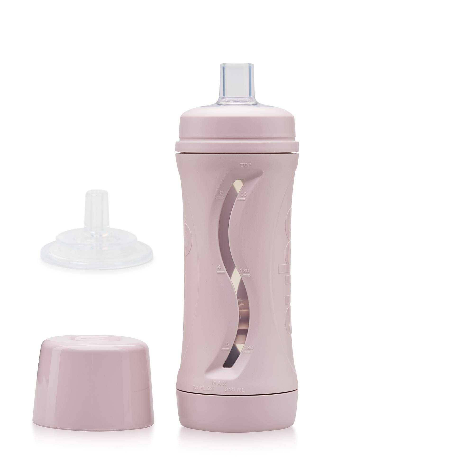 Subo Baby Food Bottle Starter Set | No Mess Baby Toddler Self Feeder | Squeeze Free Design for Purees, Smoothies, Yogurt, Oatmeal, or Thickened Liquids | Reusable Silicone Washable Cup (Musk)