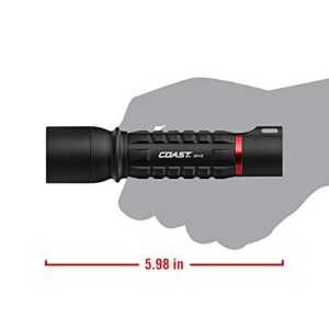 COAST XP11R 2100 Lumen USB-C Rechargeable LED Flashlight with SLIDE FOCUS and PURE BEAM Focusing Optic, 4 Light Modes