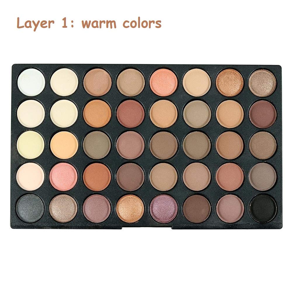 VERONNI 120 Vivid Colors Mini Eyeshadow Palette Matte and Shimmer - Professional 3 Layers Bright and Warm Colorful Eye Shadow Palette Makeup Set (120 colors)