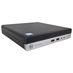 HP EliteDesk 705 G4 Mini Desktop Computer: AMD Quad-Core Ryzen 5 Pro 2400GE upto 3.8GHz, 8GB DDR4 RAM, 256GB SSD, Windows 10 Pro (Renewed)