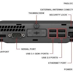 HP EliteDesk 705 G4 Mini Desktop Computer: AMD Quad-Core Ryzen 5 Pro 2400GE upto 3.8GHz, 8GB DDR4 RAM, 256GB SSD, Windows 10 Pro (Renewed)