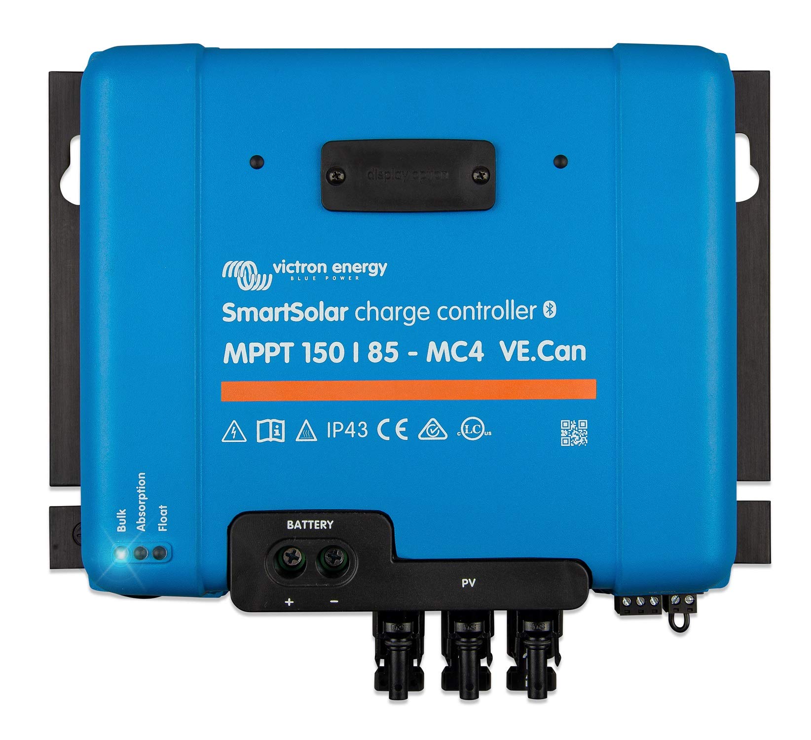 Victron Energy SmartSolar MPPT MC4 VE. Can 150V 85 amp 12/24/36/48-Volt Solar Charge Controller (Bluetooth)