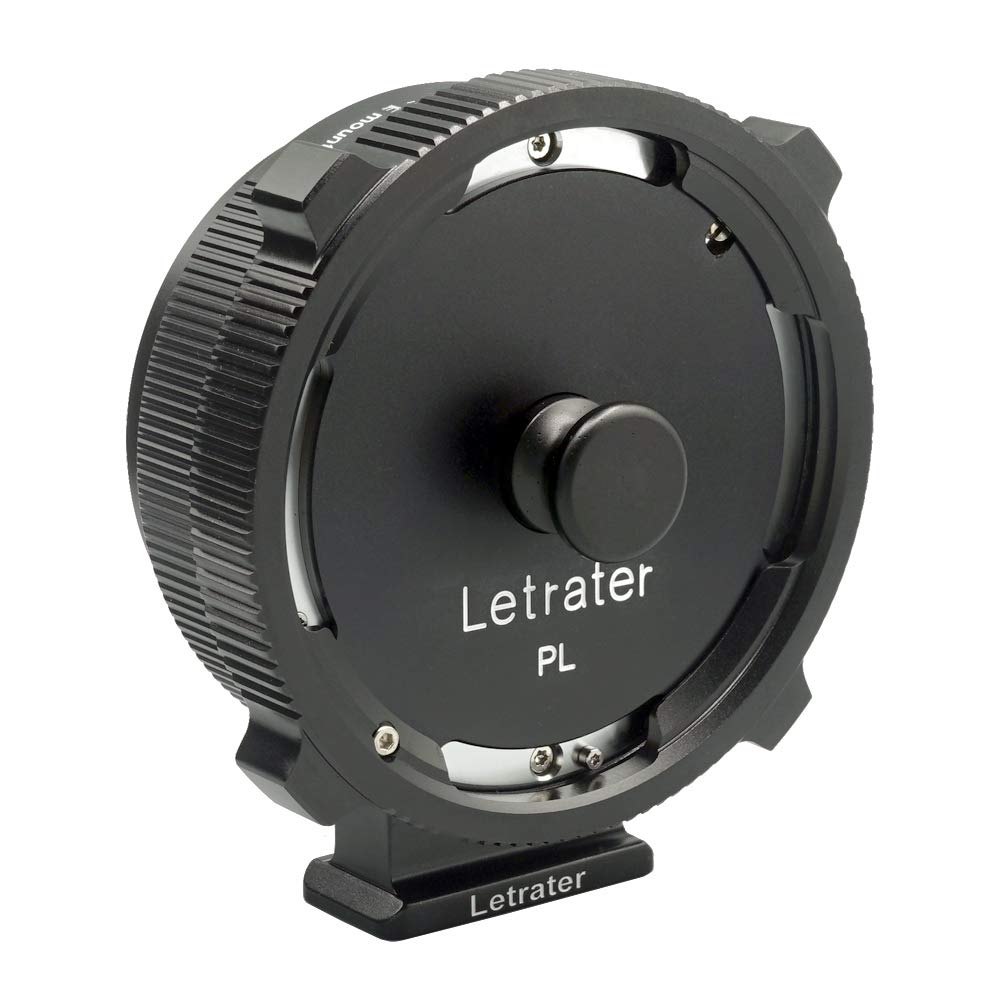 Letrater PL Lens Mount Adapter, PL to Sony E/NEX Mount Cameras A7S3/FS7/5/FX9 /A7R4/R3/a Series/Nex Series (PL-E/PL-NEX Black)