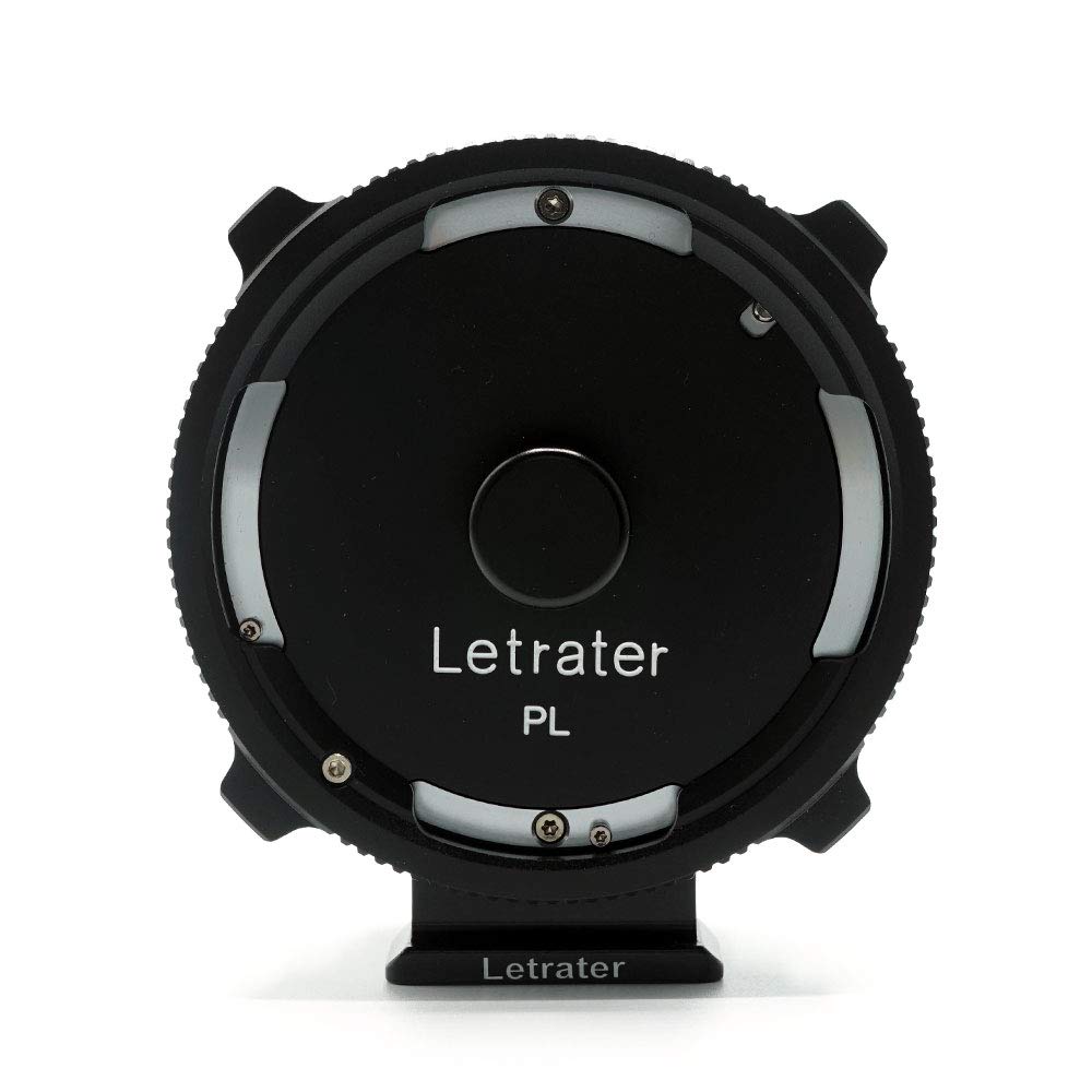 Letrater PL Lens Mount Adapter, PL to Sony E/NEX Mount Cameras A7S3/FS7/5/FX9 /A7R4/R3/a Series/Nex Series (PL-E/PL-NEX Black)