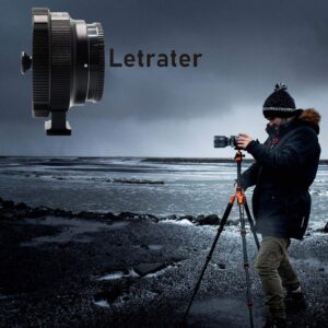 Letrater PL Lens Mount Adapter, PL to Sony E/NEX Mount Cameras A7S3/FS7/5/FX9 /A7R4/R3/a Series/Nex Series (PL-E/PL-NEX Black)