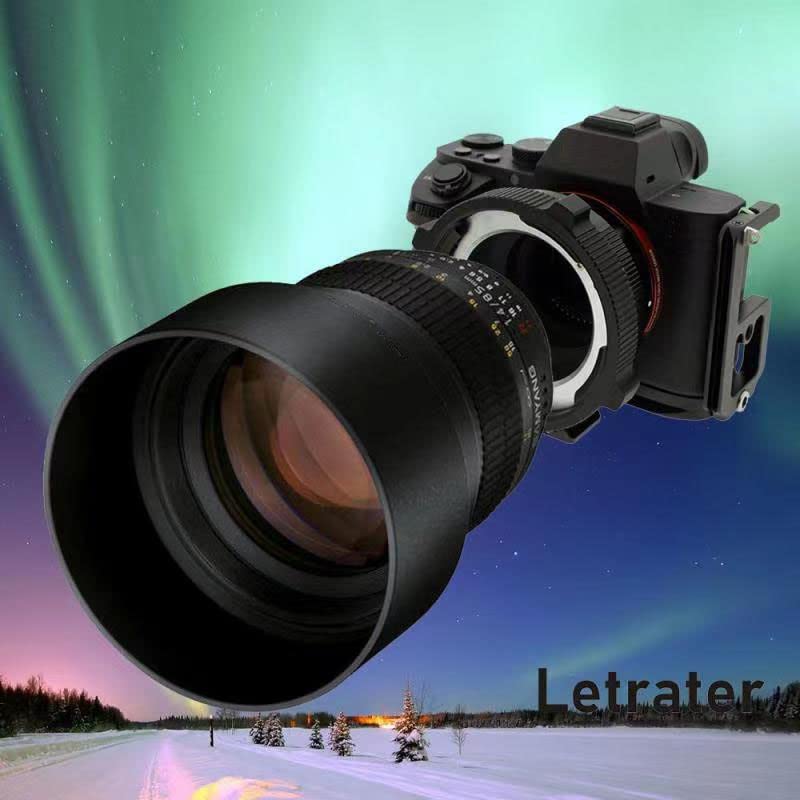 Letrater PL Lens Mount Adapter, PL to Sony E/NEX Mount Cameras A7S3/FS7/5/FX9 /A7R4/R3/a Series/Nex Series (PL-E/PL-NEX Black)