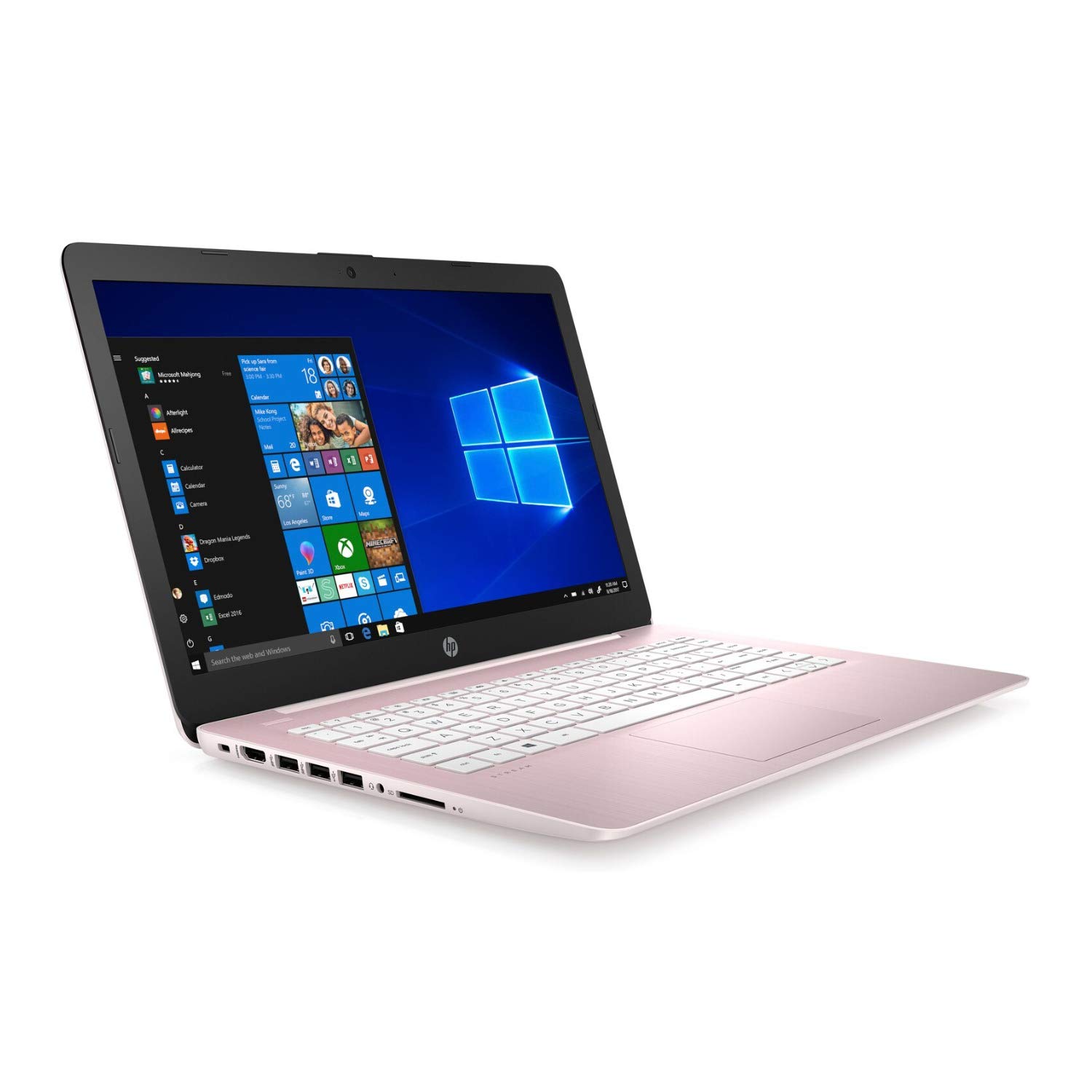 HP Stream 14-cb Laptop Intel Celeron 4GB RAM 64GB eMMC 14-inch HD WLED Office 365 Personal 1-Year Win 10 s