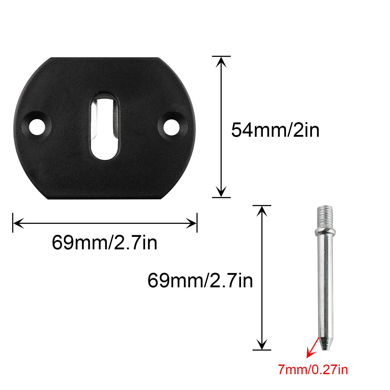 JCBIZ 4 Sets 68mm Plastic Sofa Sectional Furniture Connector Pin Buckle Multifunctional Sofa Connecting Buckle Eye-Splice Two in One Assembly and Disassemble of Sofa