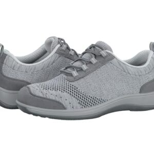 Orthofeet Women's Palma Casual, Gray, 8 X-Wide