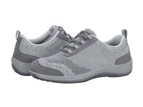 Orthofeet Women's Palma Casual, Gray, 8 X-Wide