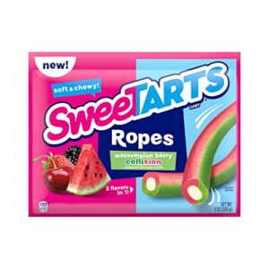 sweetarts soft & chewy ropes candy, watermelon berry flavor, 9 ounce