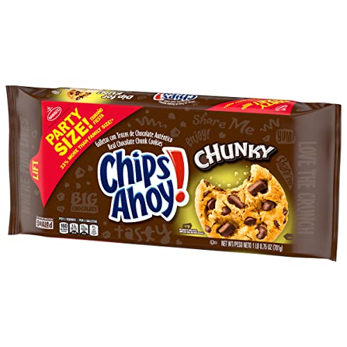 CHIPS AHOY! Chunky Chocolate Chunk Cookies, Party Size, 24.75 oz