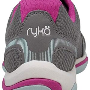 Ryka Women's Influence Frost Grey/Rose/Pale Aqua Training Shoe 6 W US