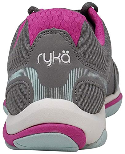 Ryka Women's Influence Frost Grey/Rose/Pale Aqua Training Shoe 6 W US