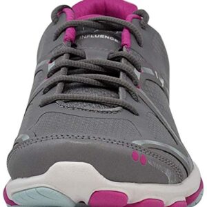 Ryka Women's Influence Frost Grey/Rose/Pale Aqua Training Shoe 6 W US