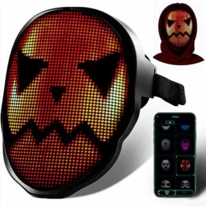 ainsko led mask with face transforming-light up programmable mask,cool led mask,led light up screen mask,led mad mask,party costumes cosplay