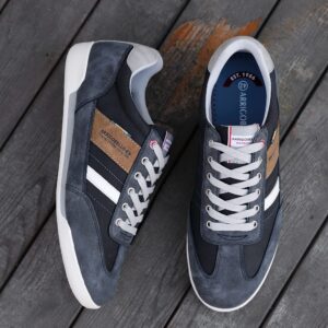 AX BOXING Mens Casual Shoes Fashion Sneakers Breathable Comfort Walking Shoes for Male(AA Navy Blue, Numeric_10)