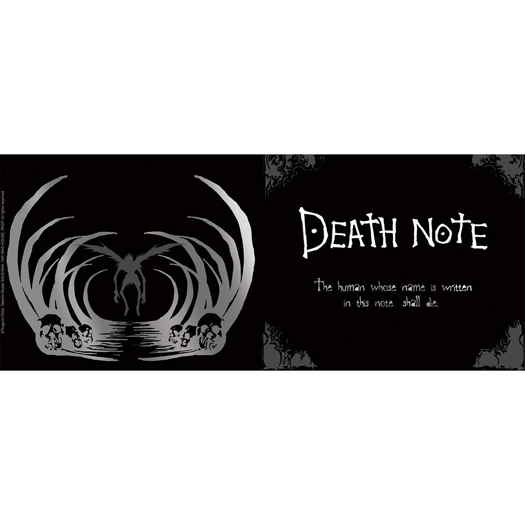 ABYSTYLE Death Note Shinigami Ceramic Coffee Tea Mug 16 Oz. Features Shinigami & First Rule of Death Anime Manga Drinkware Home Essential Gift