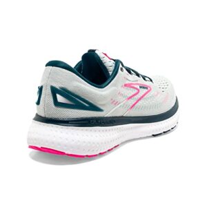 Brooks Women's Glycerin 19 Neutral Running Shoe - Ice Flow/Navy/Pink - 5