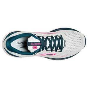 Brooks Women's Glycerin 19 Neutral Running Shoe - Ice Flow/Navy/Pink - 5