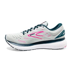 Brooks Women's Glycerin 19 Neutral Running Shoe - Ice Flow/Navy/Pink - 5