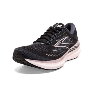 brooks women's glycerin gts 19 supportive running shoe (transcend) - black/ombre/metallic - 5