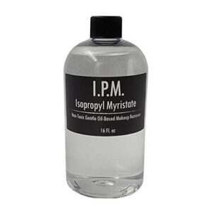 ipm isopropyl myristate 16 oz - professional makeup and adhesive remover - removes pros-aide and pax paint - makeup thinner and airbrush makeup thinner