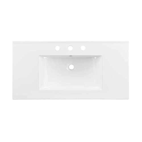 Modway EEI-4203-WHI Cayman 36" Bathroom Sink, White