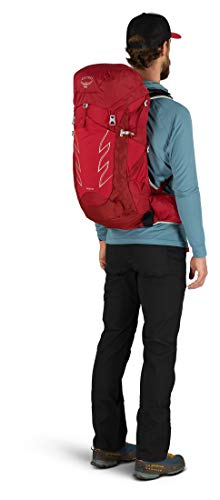 Osprey Talon 33L Men's Hiking Backpack with Hipbelt, Cosmic Red, S/M