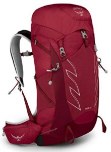 osprey talon 33l men's hiking backpack with hipbelt, cosmic red, s/m