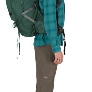 Osprey Aether Plus 70L Men's Backpacking Backpack, Axo Green, S/M