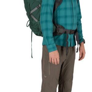 Osprey Aether Plus 70L Men's Backpacking Backpack, Axo Green, S/M