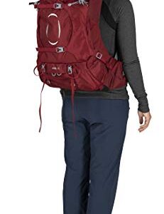 Osprey Ariel 55L Women's Backpacking Backpack, Claret Red, WXS/S
