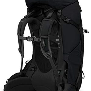 Osprey Aether 65L Men's Backpacking Backpack, Black, L/XL