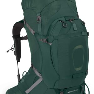 Osprey Aether Plus 60L Men's Backpacking Backpack, Axo Green, L/XL