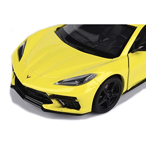 Motor Max 2020 Chevy Corvette C8 Stingray, Yellow 79360YL - 1/24 Scale Diecast Model Toy Car